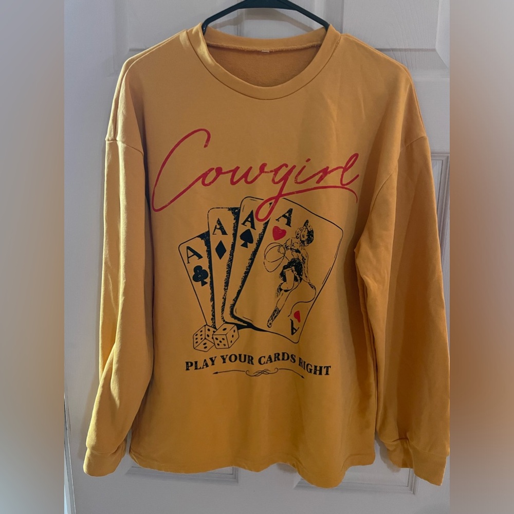 Yellow Cowgirl Sweatshirt